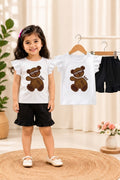 cute bear ruffle