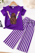 Girls T-Shirt & Long Pant Set