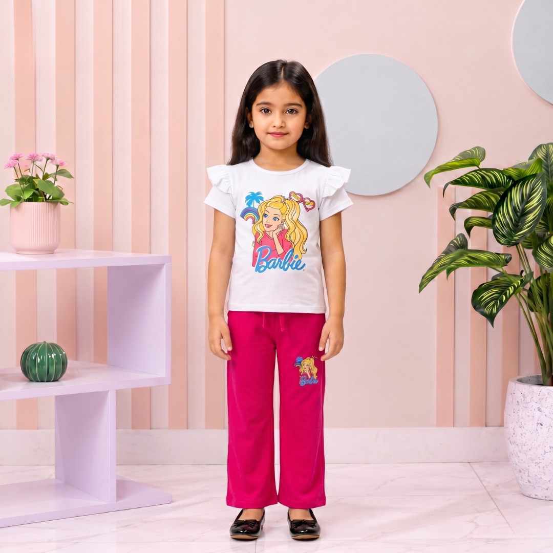 Girls T-Shirt & Long Pant Set