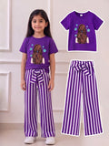 Girls T-Shirt & Long Pant Set