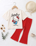 Girls T-Shirt & Long Pant Set