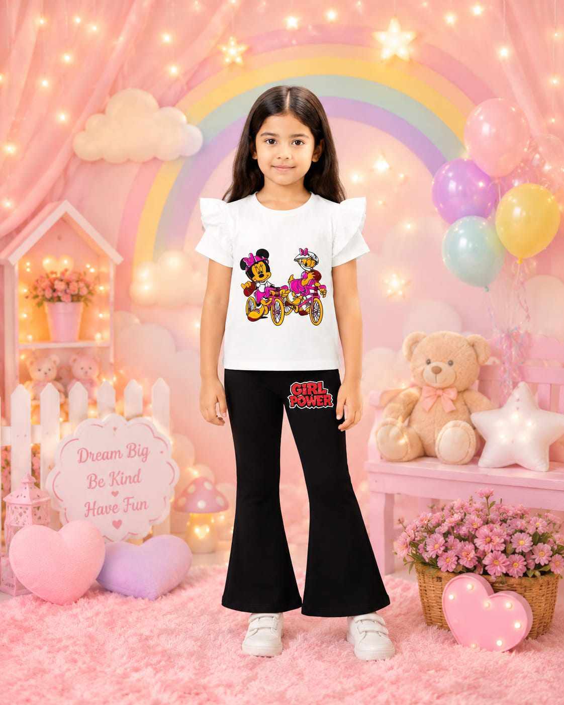 Girls T-Shirt & Long Pant Set