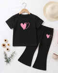 Girls T-Shirt & Long Pant Set