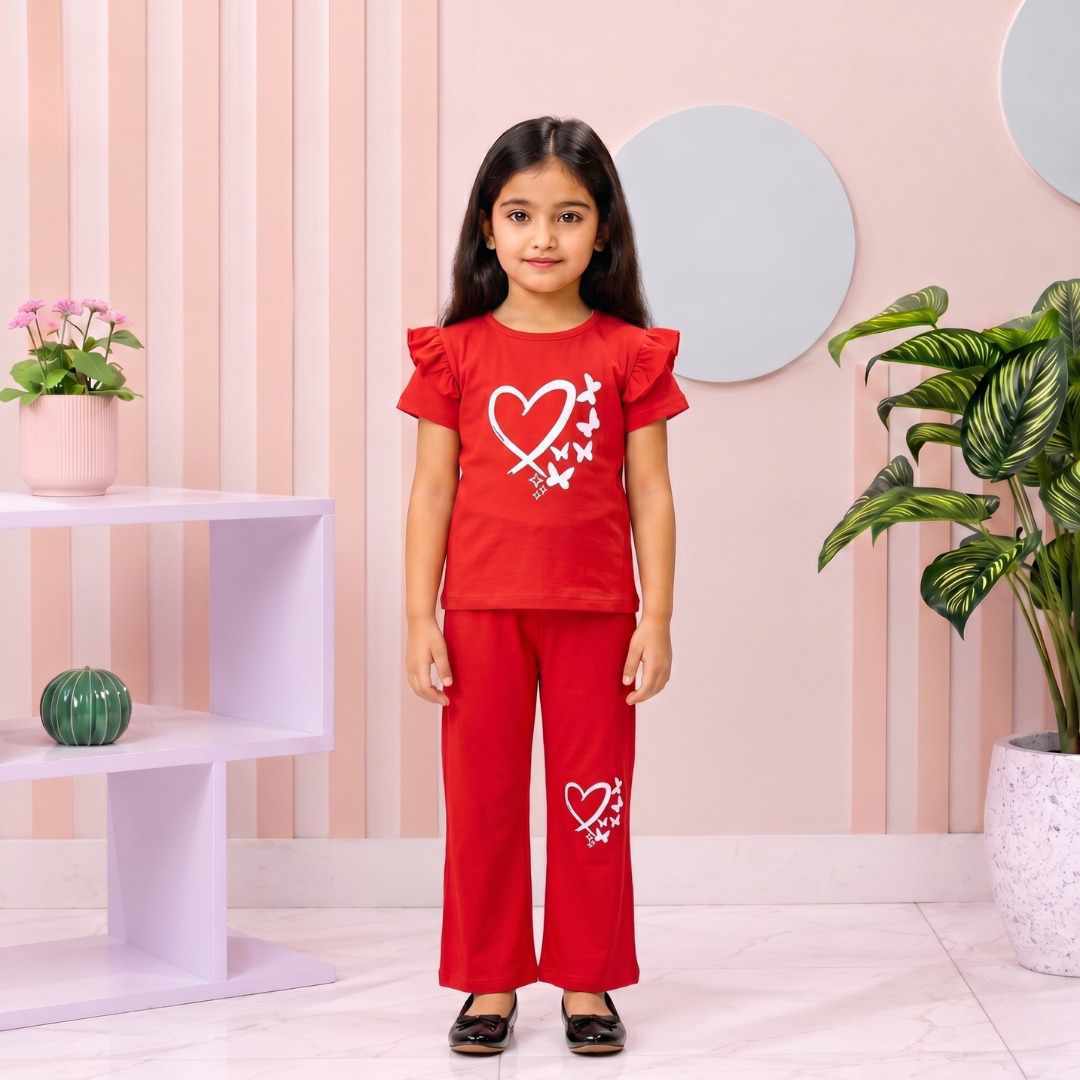 Girls T-Shirt & Long Pant Set