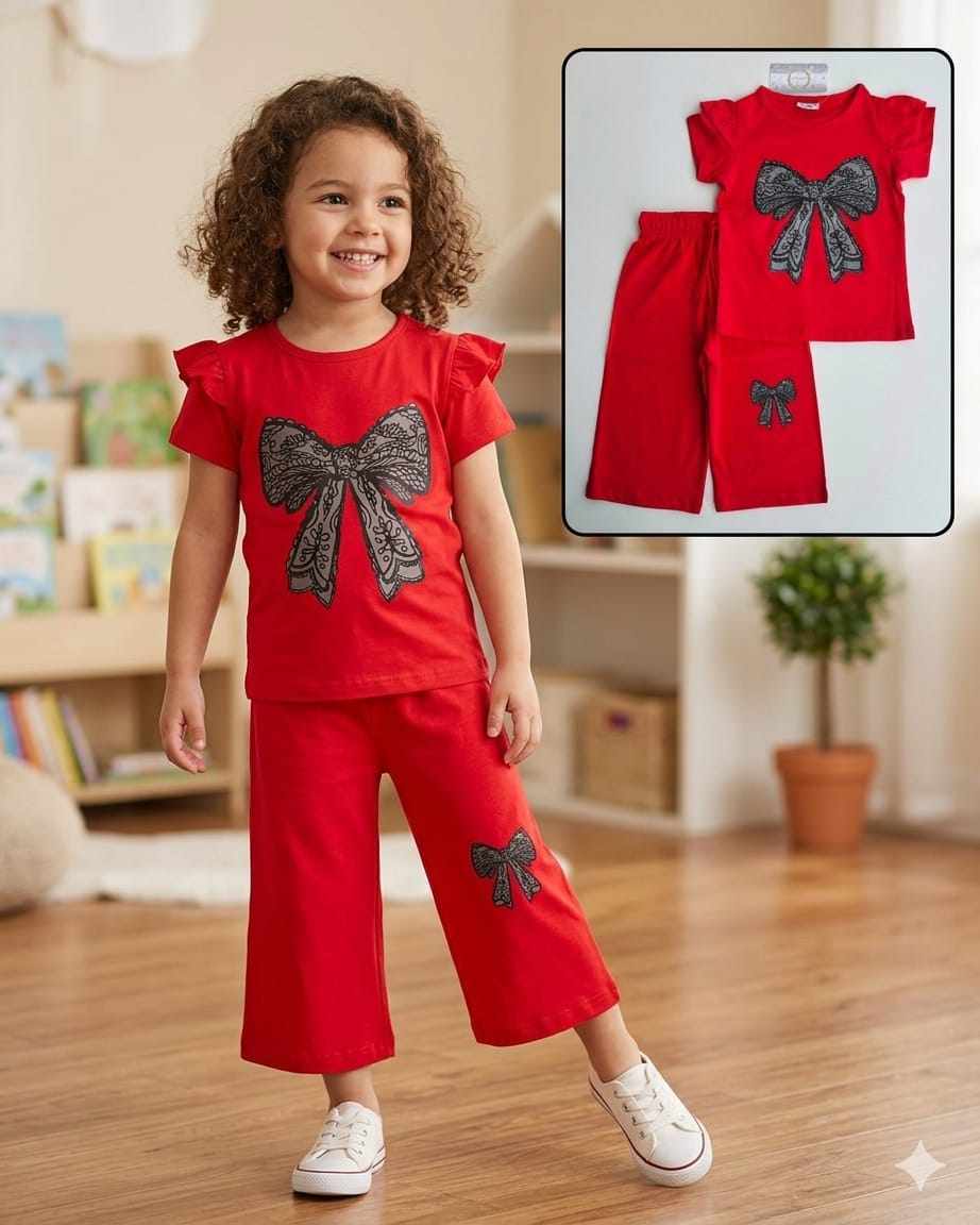 Girls T-Shirt & Long Pant Set