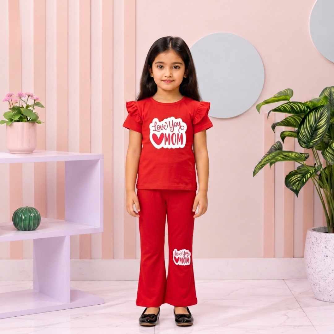 Girls T-Shirt & Long Pant Set