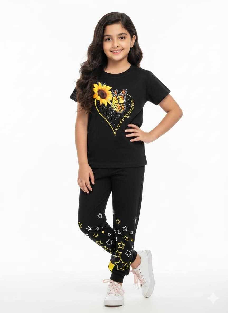 Girls T-Shirt & Long Pant Set
