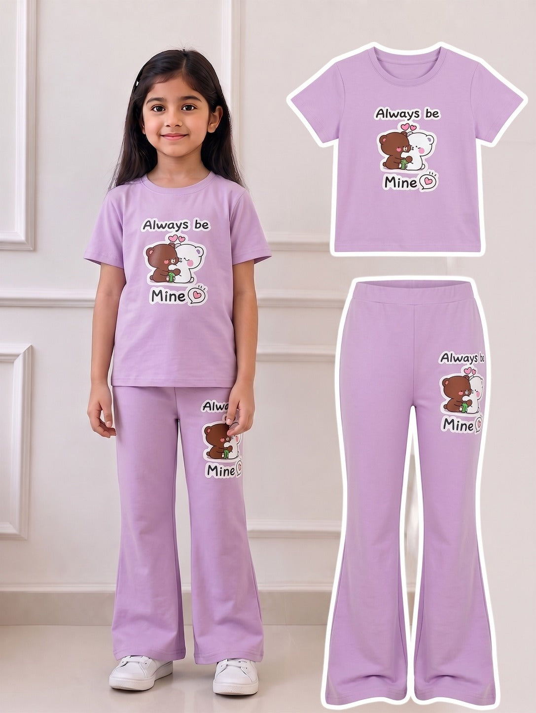 Girls T-Shirt & Long Pant Set