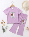 Girls T-Shirt & Long Pant Set