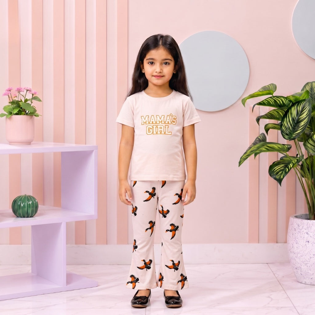 Pink Mama's girl T-shirt --Long Pant Sets