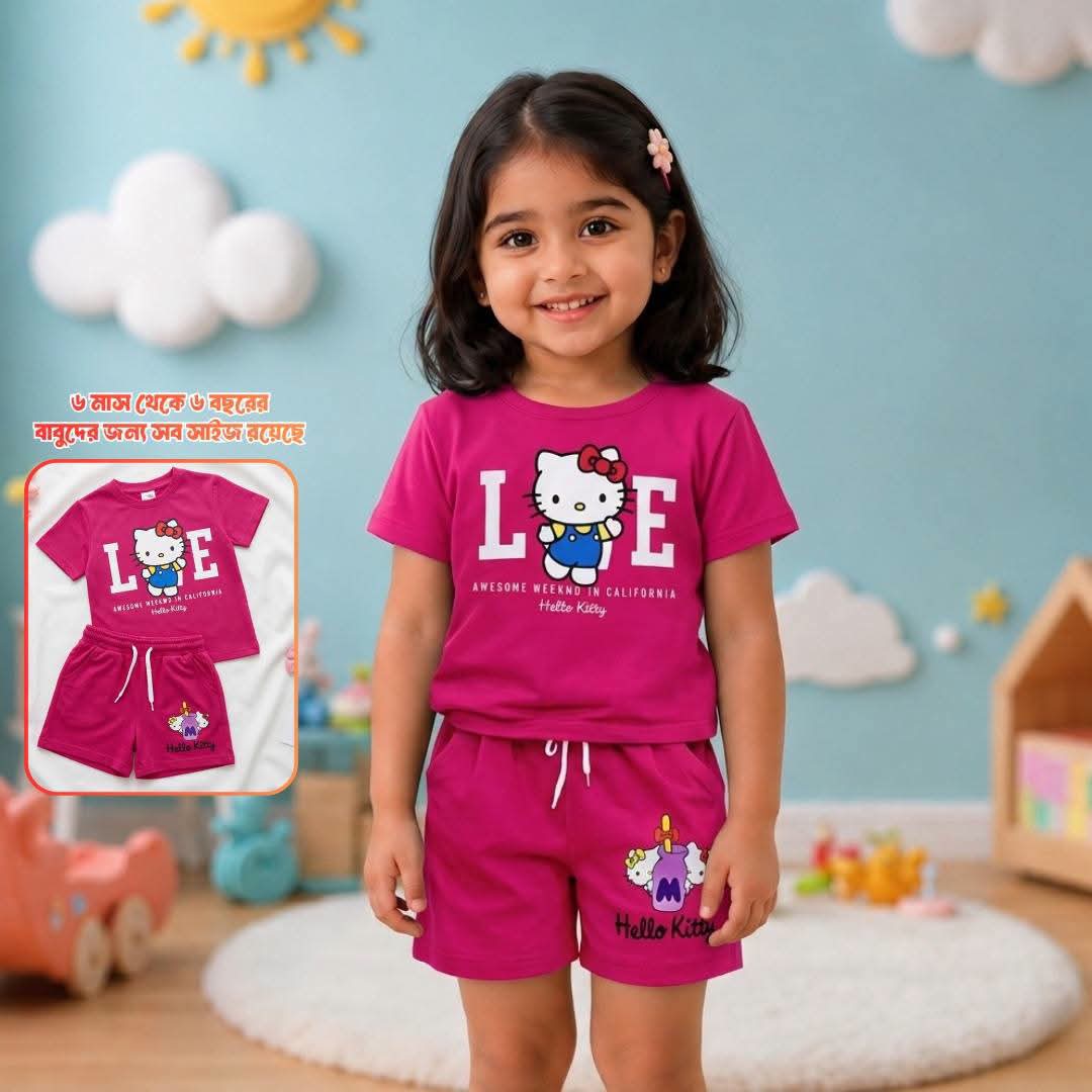Hello Kitty Love Blossom Cotton Co-Ord Set
