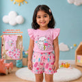 Sweet Treats Kitty Ruffle Cotton Outfit Set