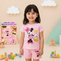 Blossom picnic mouse cotton Shorts Set