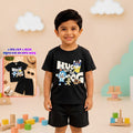 Playful Cartoon Friends Adventure Boys Co-Ord Set