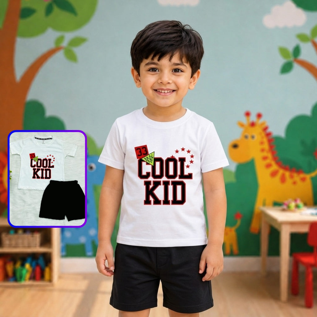 Varsity Star Bold Lettering Boys Shorts Set