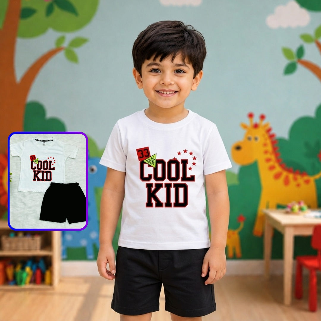 Varsity Star Bold Lettering Boys Shorts Set