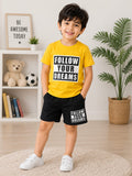Bold Ambition Block Print Casual Outfit