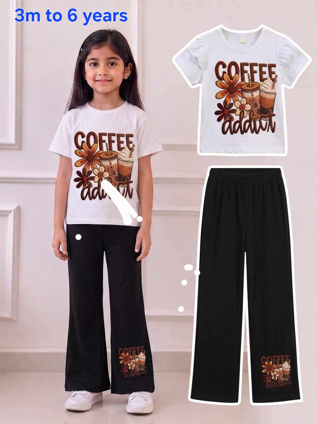Roasted Espresso Retro Floral Wide Leg Outfit