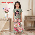 Sage Garden Fairy Ruffle Sleeve Cotton Set