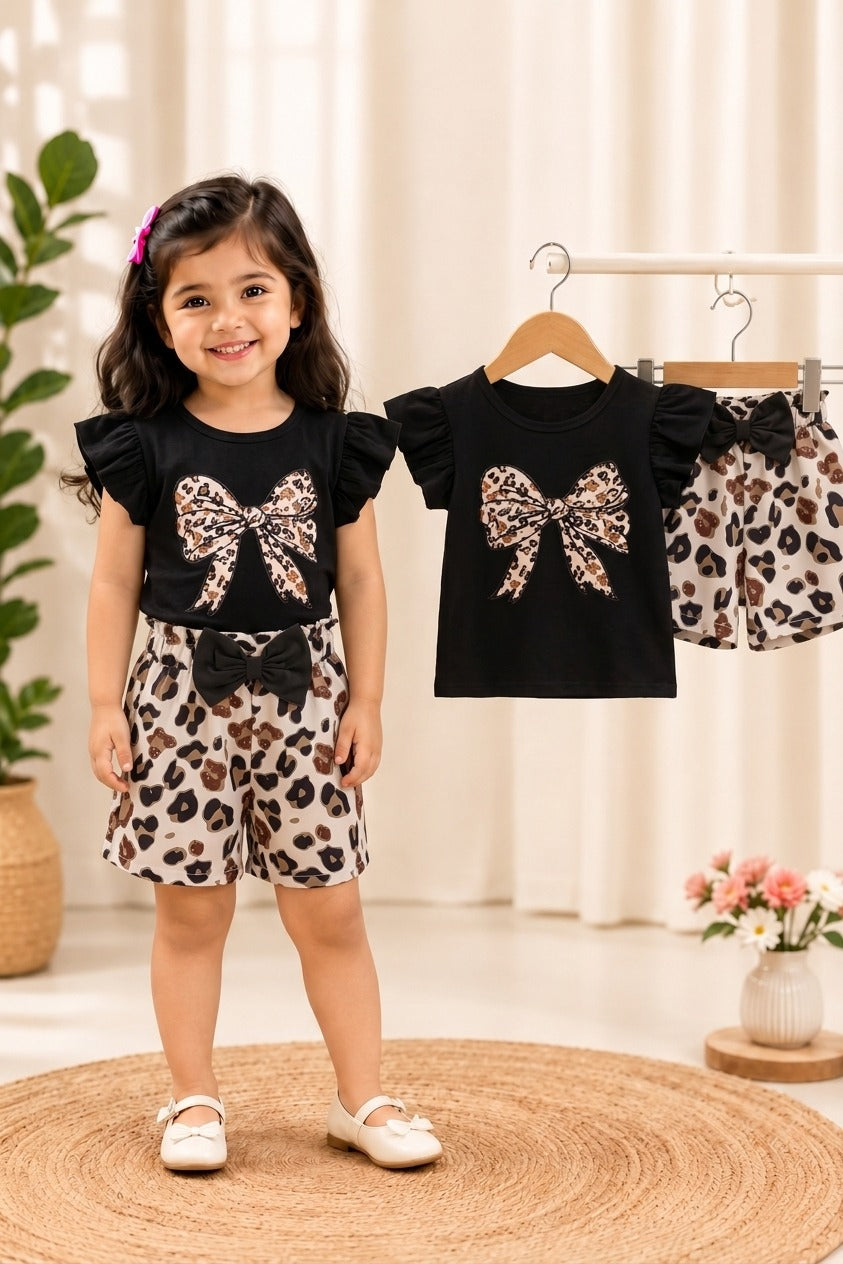 leopard bow chic