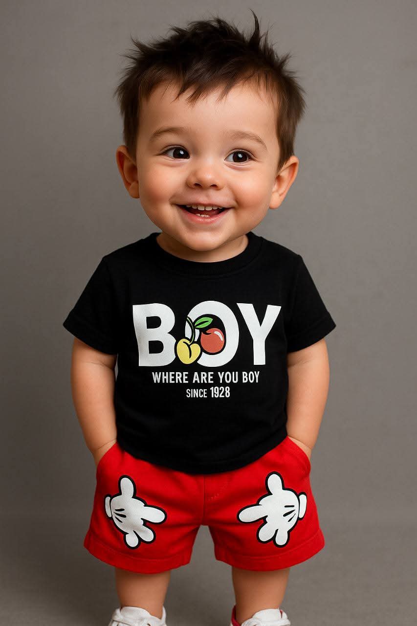 boy cherry red