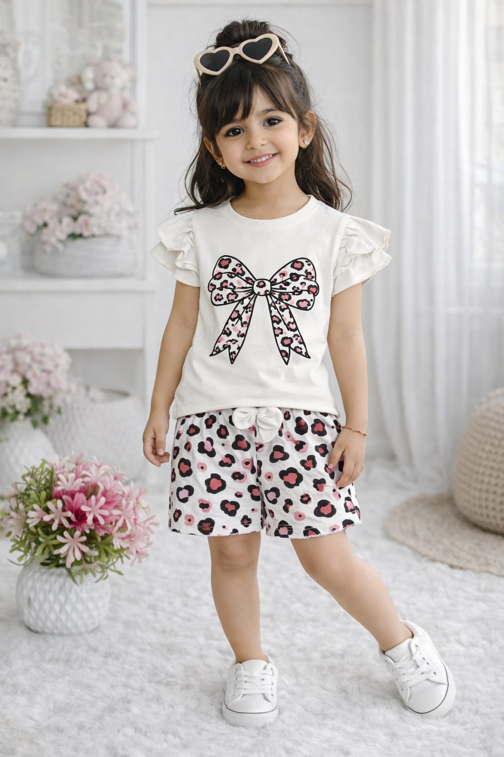 leopard bow chic