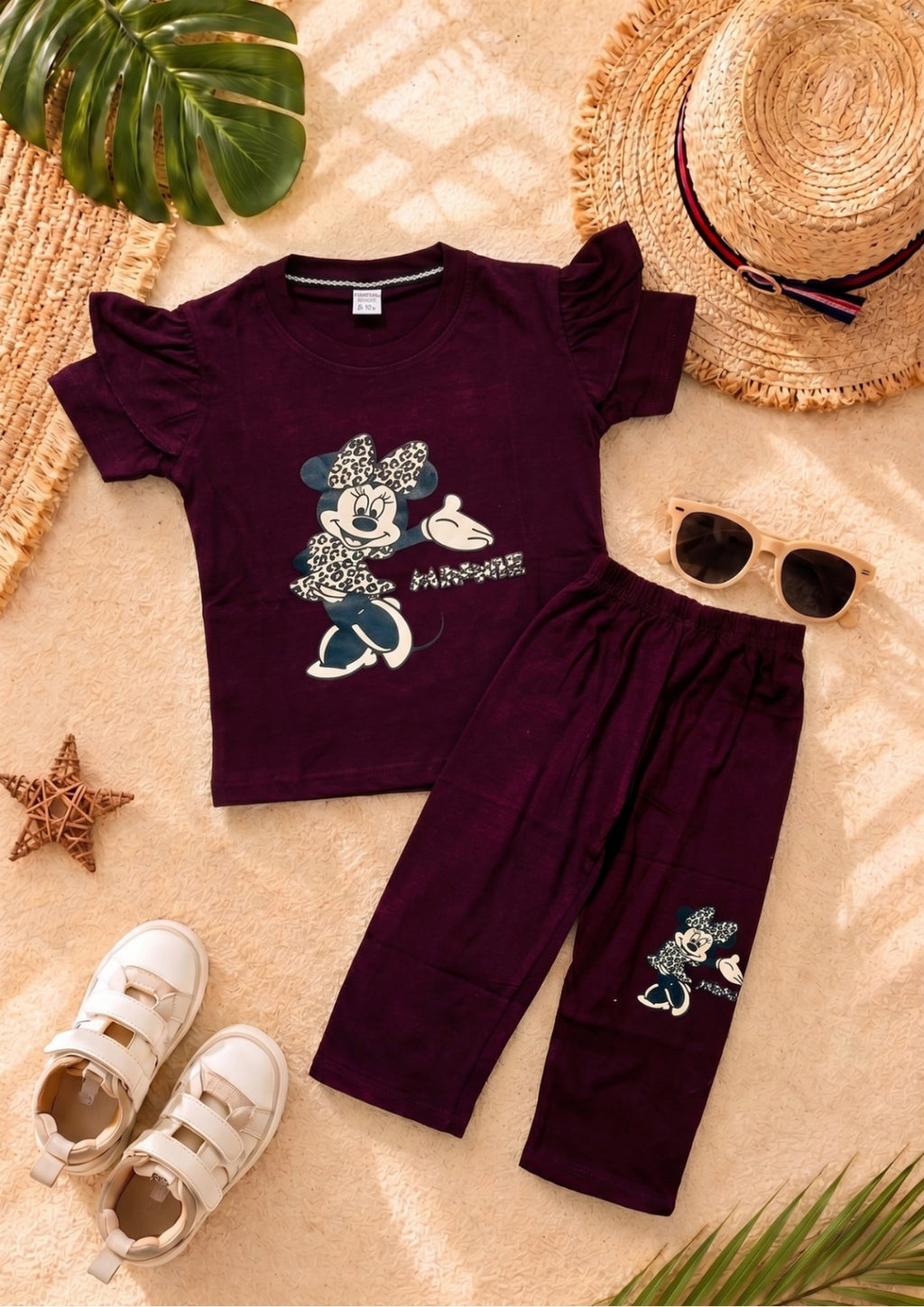 Miki Mouse girl T-shirt --Long Pant Sets