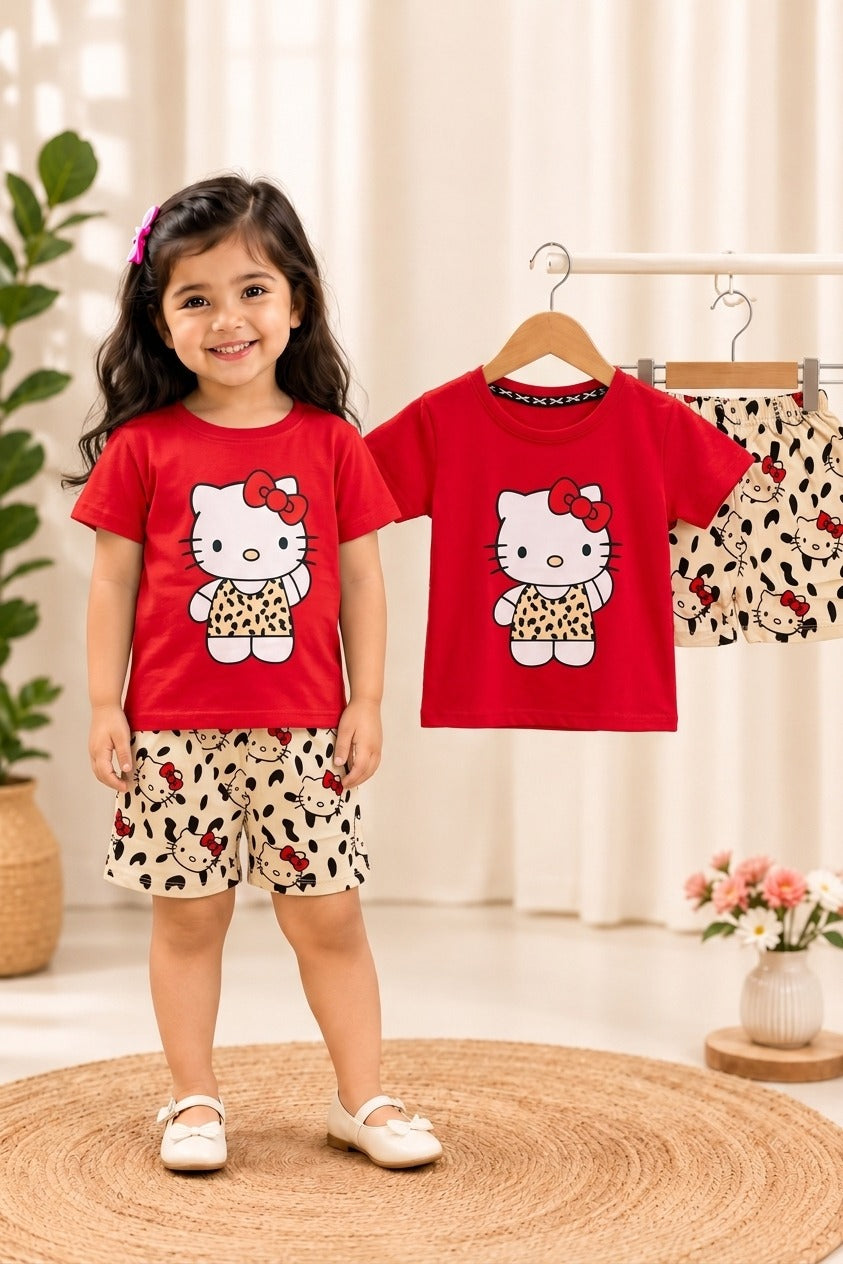 leopard kitty red